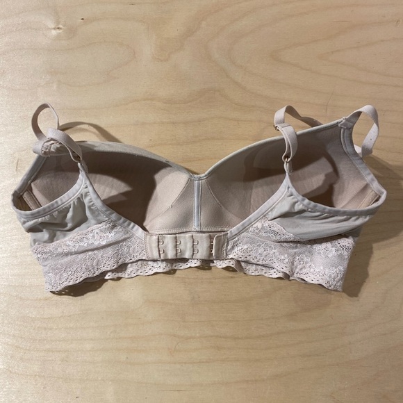Natori Wireless Lace Trimmed Cream Bralette 32 C (NA) - Picture 5 of 6